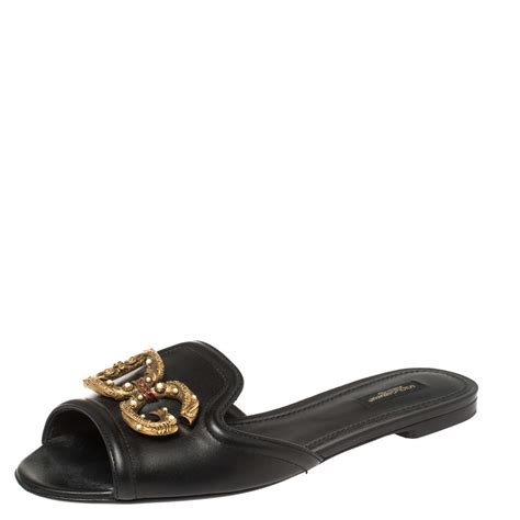 dolce gabbana flat sandals